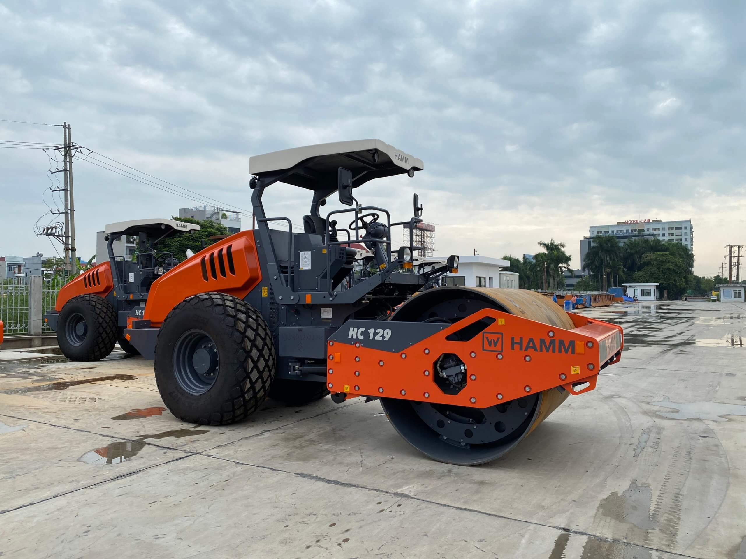 Khung Xe Xe Lu Hamm Hc129 Chắc Chắn Thân Xe Bên Phải Xe Lu Hamm Hc129