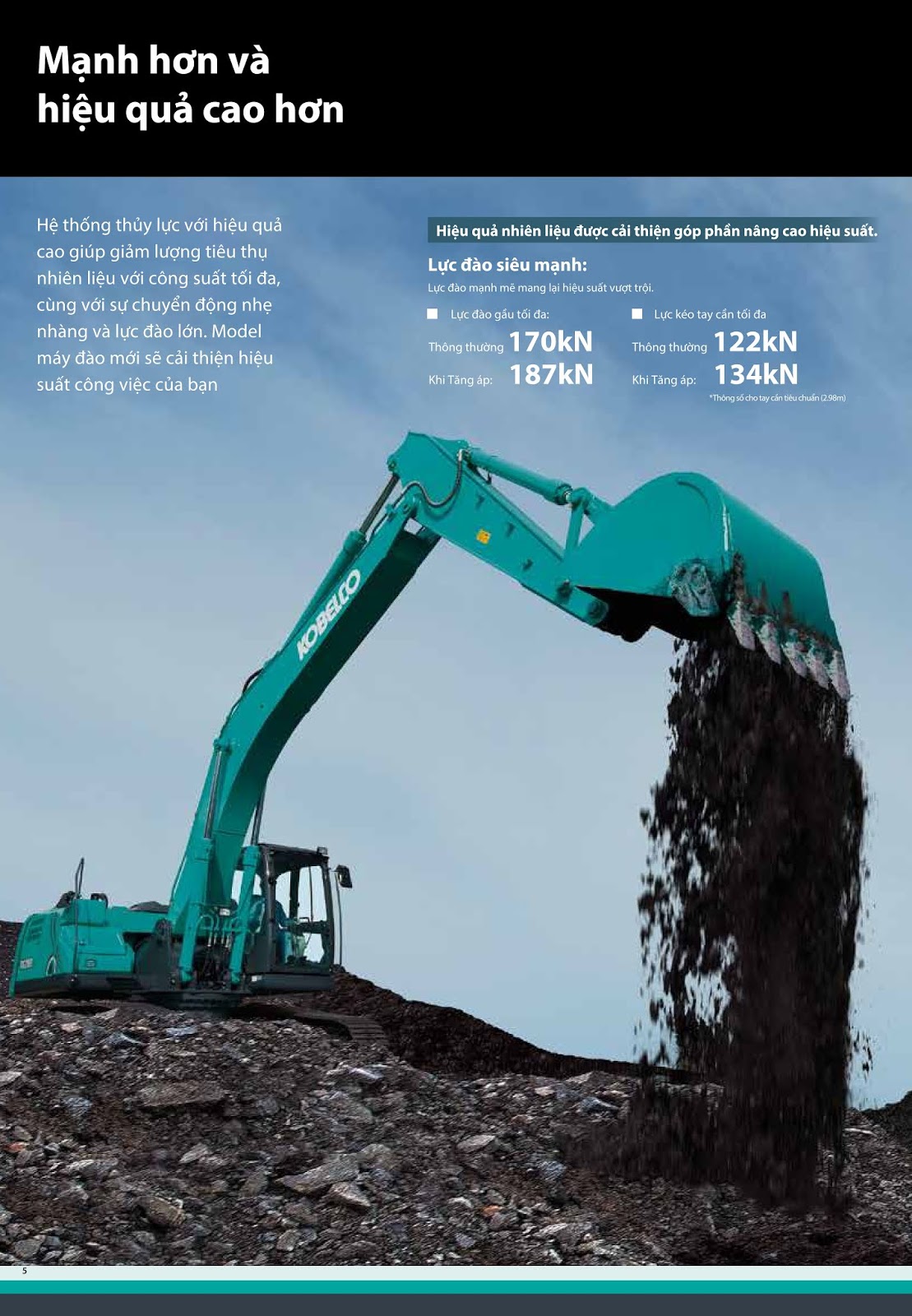 máy xúc kobelco sk250-10 gầu 1.2m3 chính hãng