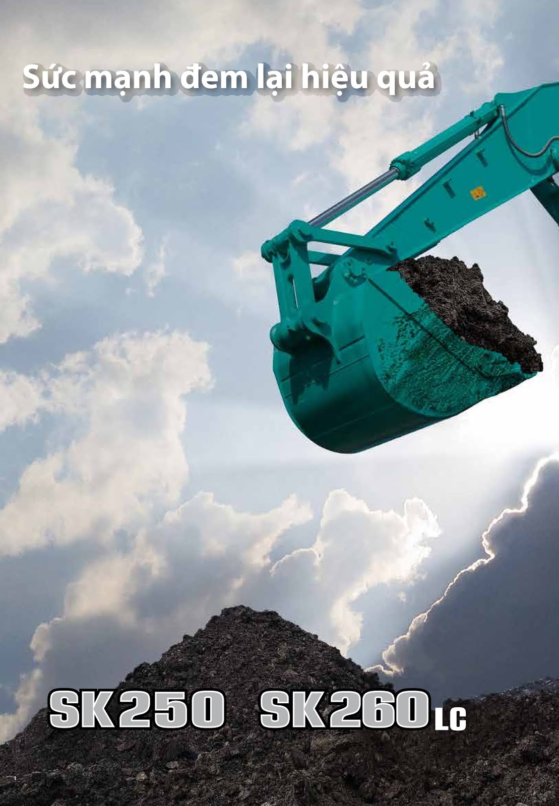 kobelco sk250-10 làm việc tại công trình khai thác đá