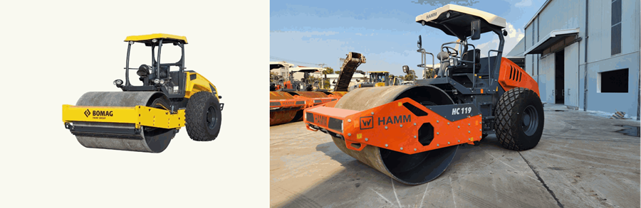 Thông số kỹ thuật lu rung 25 tấn Hamm HC119 mới nhất